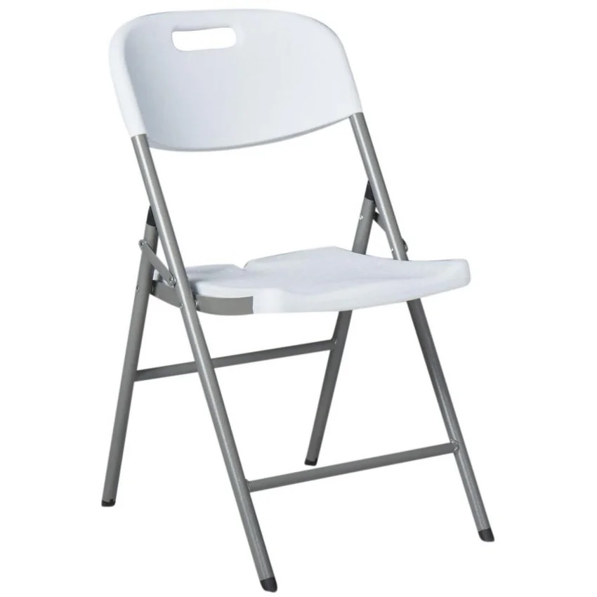 SILLA PUBLICITARIA PLEGABLE COLOR BLANCO 46*83*57 CMS