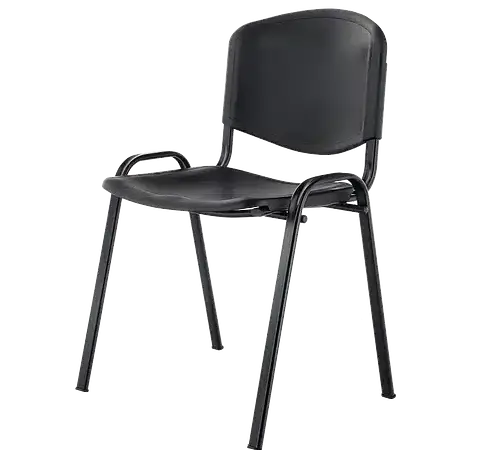 SILLA ISO PLASTICA NEGRA