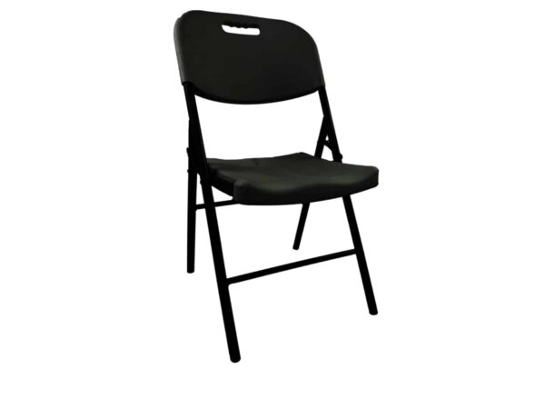 SILLA PLEGABLE ALTA RESISTENCIA NEGRA